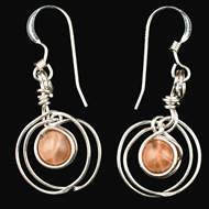 Moonstone earrings